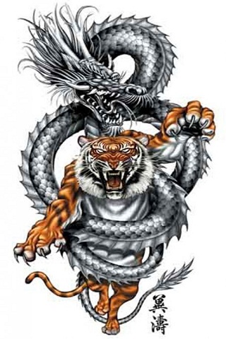 Wallpaper tattoo dragon