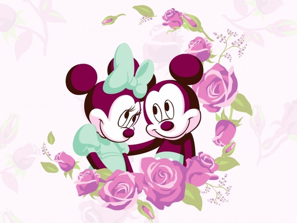 wallpaper mickey and minnie mouse
