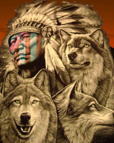 ▷ ¡100 Fondos de Indios y Lobos Increíbles! | Fondos de Pantalla