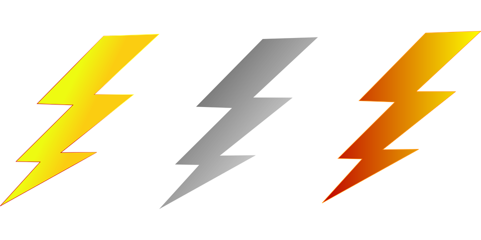 rayos electricos vector