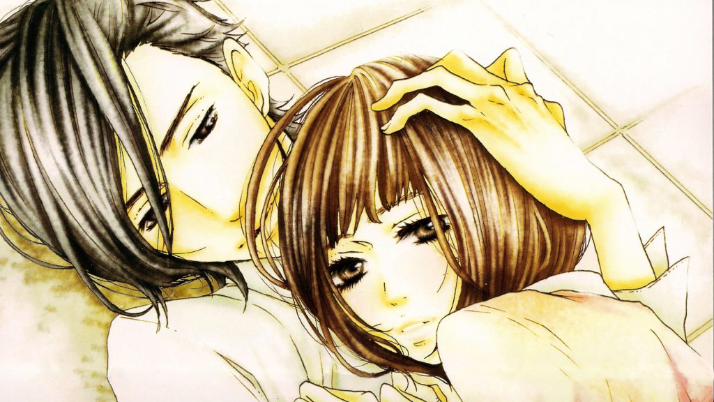 imagenes de anime de amor a lapiz