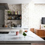 wallpaper kitchen cabinets