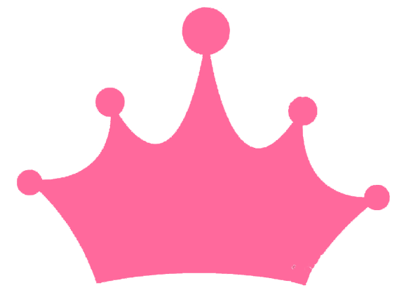 Corona rosada para princesa
