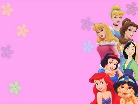 Tarjeta de cumpleaños princesas