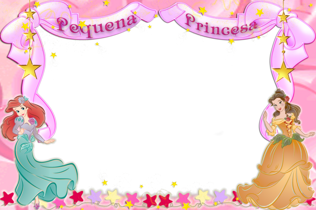 Decorar fotos con fondos de princesas