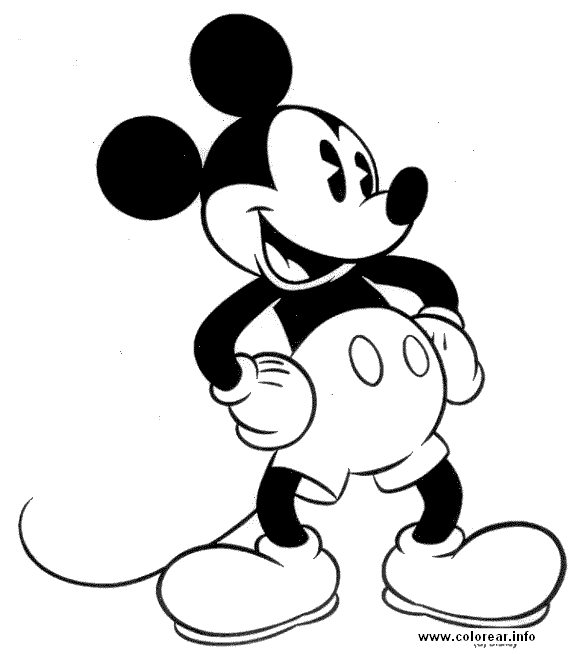 dibujos de mickey mouse para imprimir y pintar