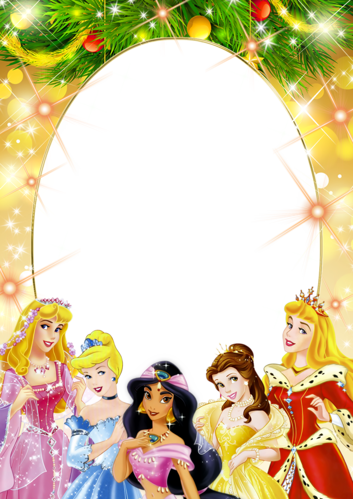marcos para fotos de princesas en png