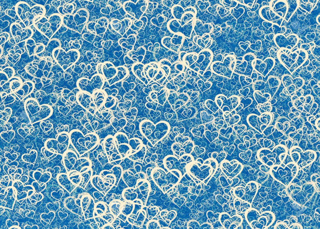 fondos de pantalla corazones azules