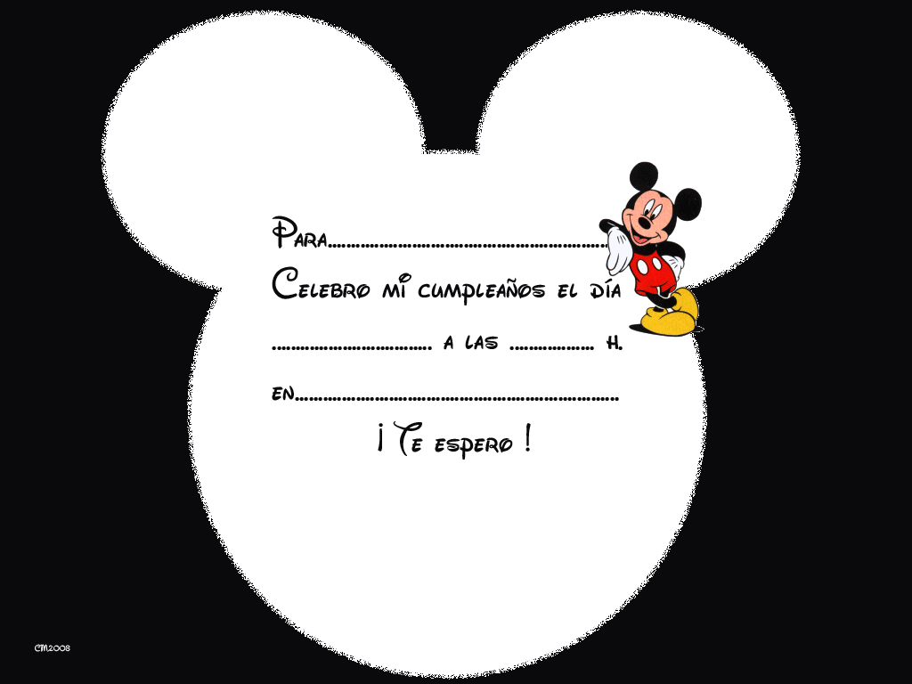 Download 39+ Invitaciones De Cumpleanos Para Ninos De Mickey