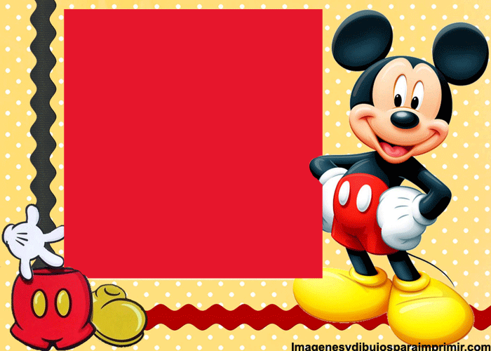 Fondos de Mickey Mouse para invitaciones