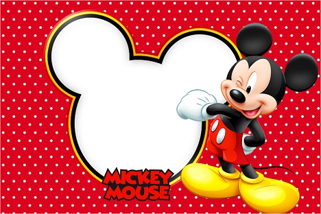 invitaciones de mickey mouse para editar e imprimir gratis
