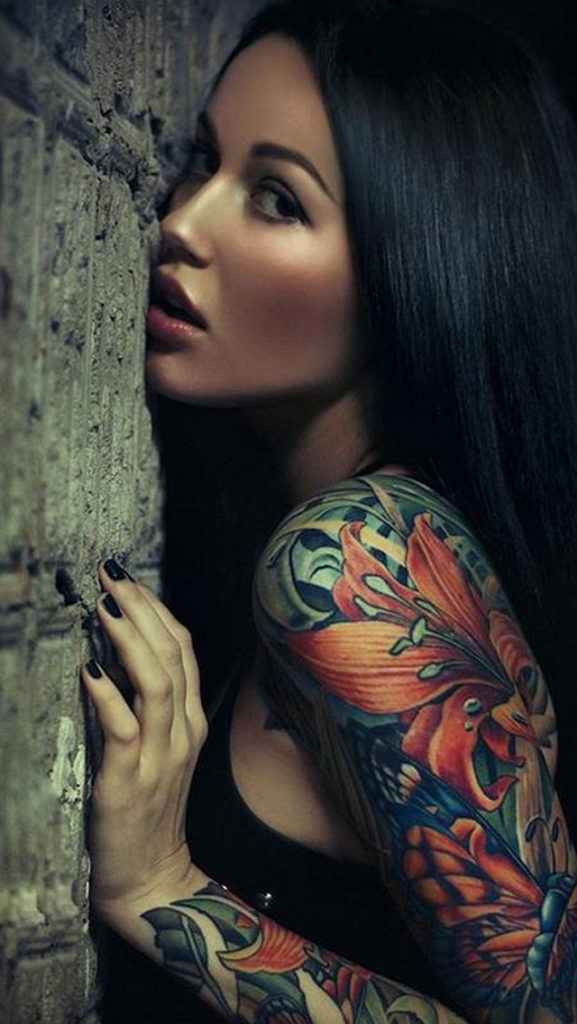 tattoo girl wallpaper hd iphone