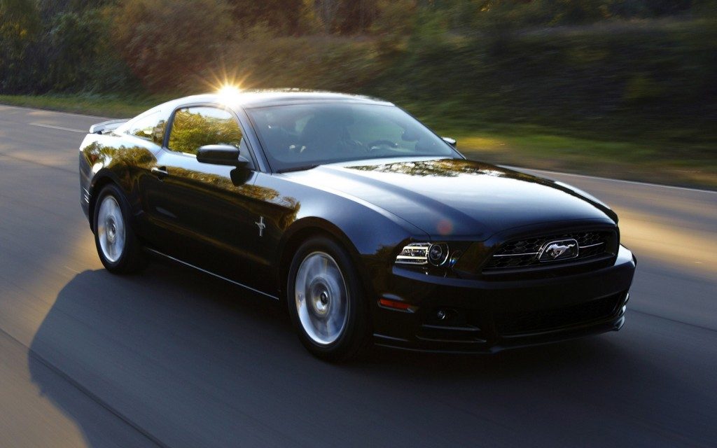 ford mustang black car