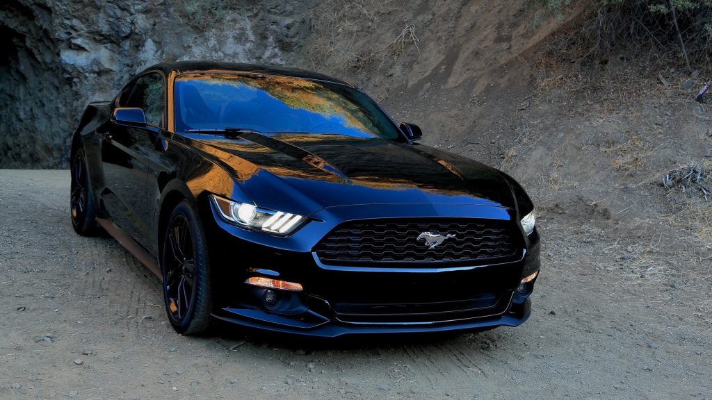 ford mustang black car
