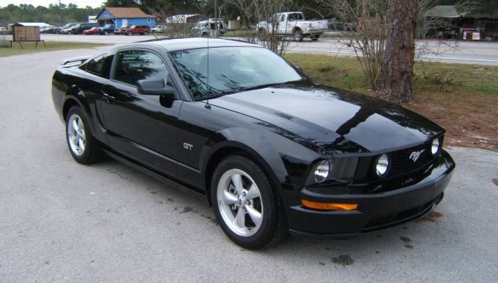 ford mustang black car