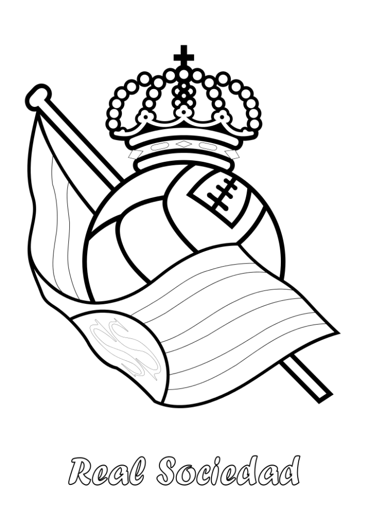 Real Sociedad para colorear