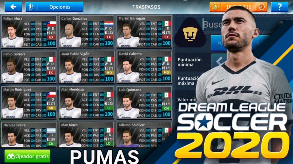 Plantilla en videojuego